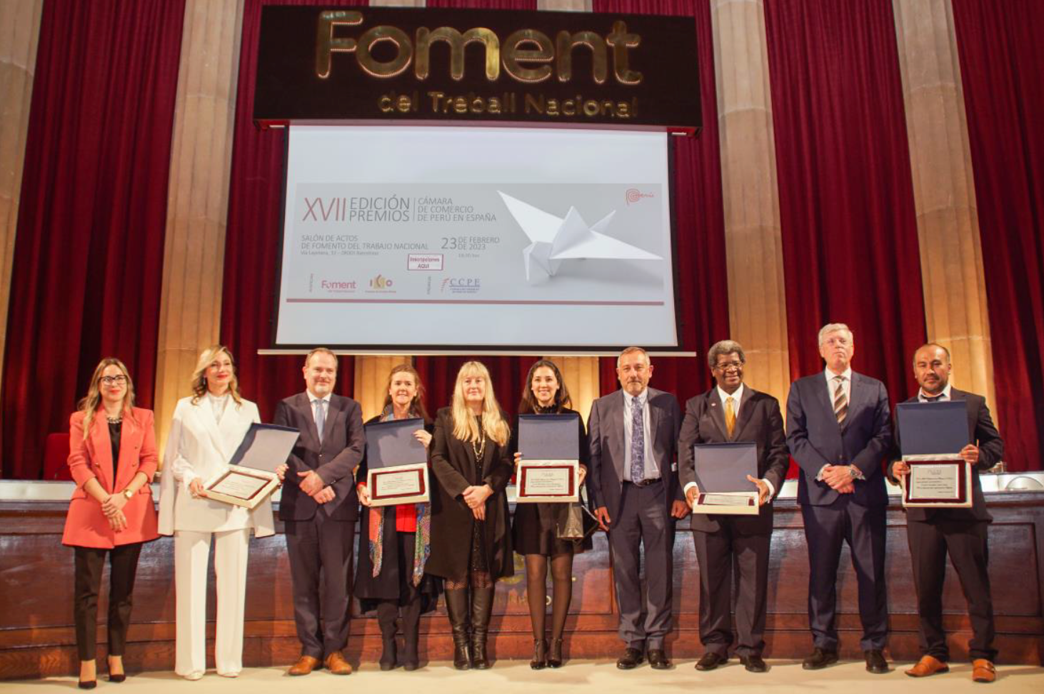 Asistimos a los XVII premios de la Cámara de Comercio de Perú en España
